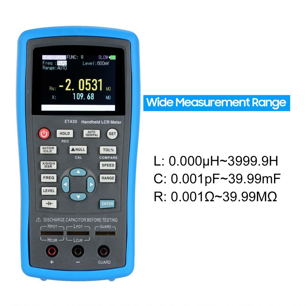 LocalCamera-TH ADBEN 2.5 นิ้ว LCD ดิจิตอล 100kHz LCR Meter เครื่องทดสอบมัลติมิเตอร์สำหรับตัวเหนี่ยวน