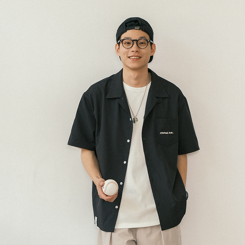 714street เสื้อเชิ้ตแขนสั้นผู้ชาย ดีไซน์พรีเมียมใหม่สำหรับฤดูร้อน 2022