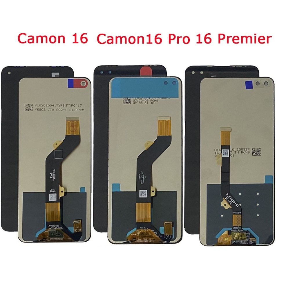 เหมาะสําหรับ Tecno Camon 16Pro CE8/PREMIER CE9/16S CE7 ชุดหน้าจอ LCD