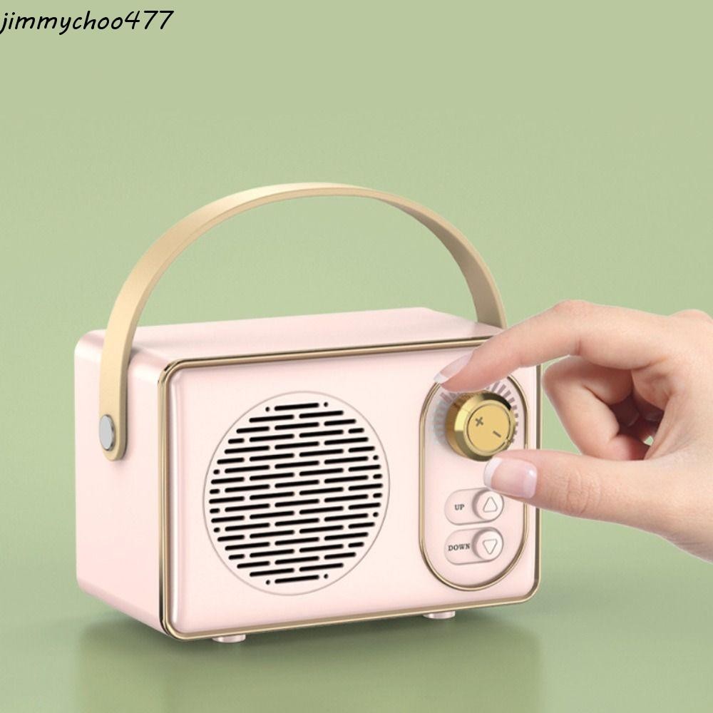 JIMMYCHOO Bluetooth Speaker, ลําโพงพกพา High Volume, Sound Karaoke Card Slot Player Classical FM Rad