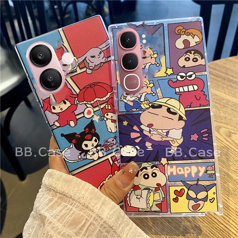 ร้อน เคส Phone Case VIVO Y04s Y31 VIVOY04s VIVOY31 5G ใหม่น่ารักการ์ตูนปริศนา Kuromi Crayon Shin-cha