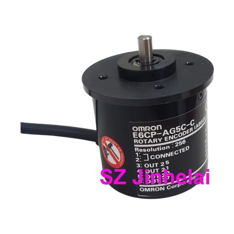 Hot OMRON E6CP-AG5C E6CP-AG5C-C ของแท้ 256P/R Mini Rotary Encoder สวิทช์อัตโนมัติ