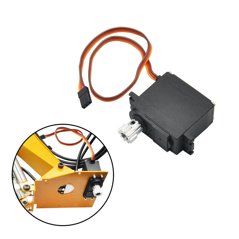 อัพเกรดหมุนเกียร์โลหะเกียร์สําหรับ Huina 1580 รถขุดไฮดรอลิก 1/14 RC Excavator อะไหล่