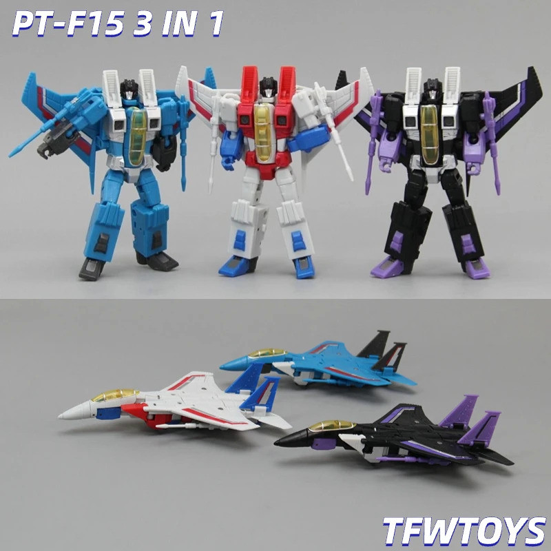 IN STOCK ของเล่นพกพา PT-F15 TS 01 F-SOLDIER Seekers Stars ครีม Skywarp Thundercracker KO DX9 Action 