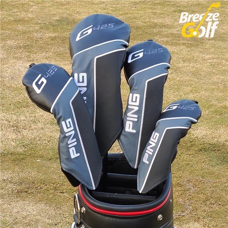2026 PING-G425 Golf Headcover for Driver Fairway Hybrid head cover putter protective cover PU Leathe