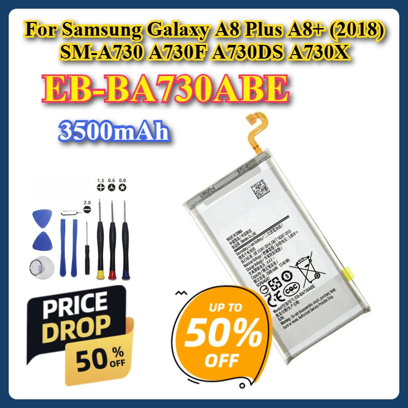 EB-BA730ABE 3500mAh แบตเตอรี่โทรศัพท์มือถือใหม่สําหรับ Samsung Galaxy A8 Plus A8+ (2018) SM-A730 A73