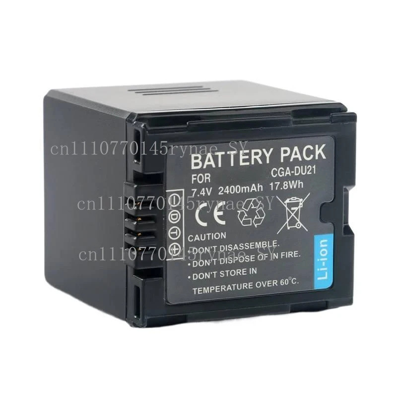 สําหรับ Panasonic CGA-DU21 2400mAh แบตเตอรี่ Li-ion และเครื่องชาร์จใช้งานร่วมกับ NV-GS50 GS47 GS38 G