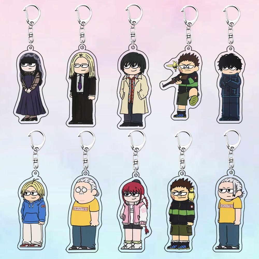 SAKAMOTO DAYS Sakamoto Taro Nagumo Yoichi 6 ซม.Mica ผู้ถือน่ารักพวงกุญแจอะนิเมะกระเป๋า charm ของขวัญ
