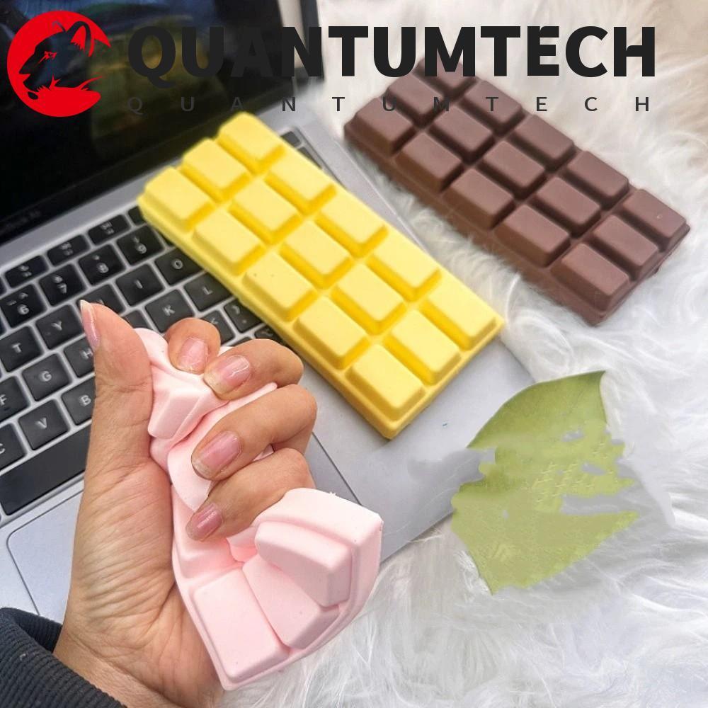 QUANTUMTECH บีบช็อคโกแลตขนาดใหญ่, Release Hand Relax ของขวัญช็อกโกแลต Stick บีบของเล่น,นวดของเล่นยืดยืดหยุ่น 16.7 ซม.ช้า Rebound บีบของเล่นเด็ก