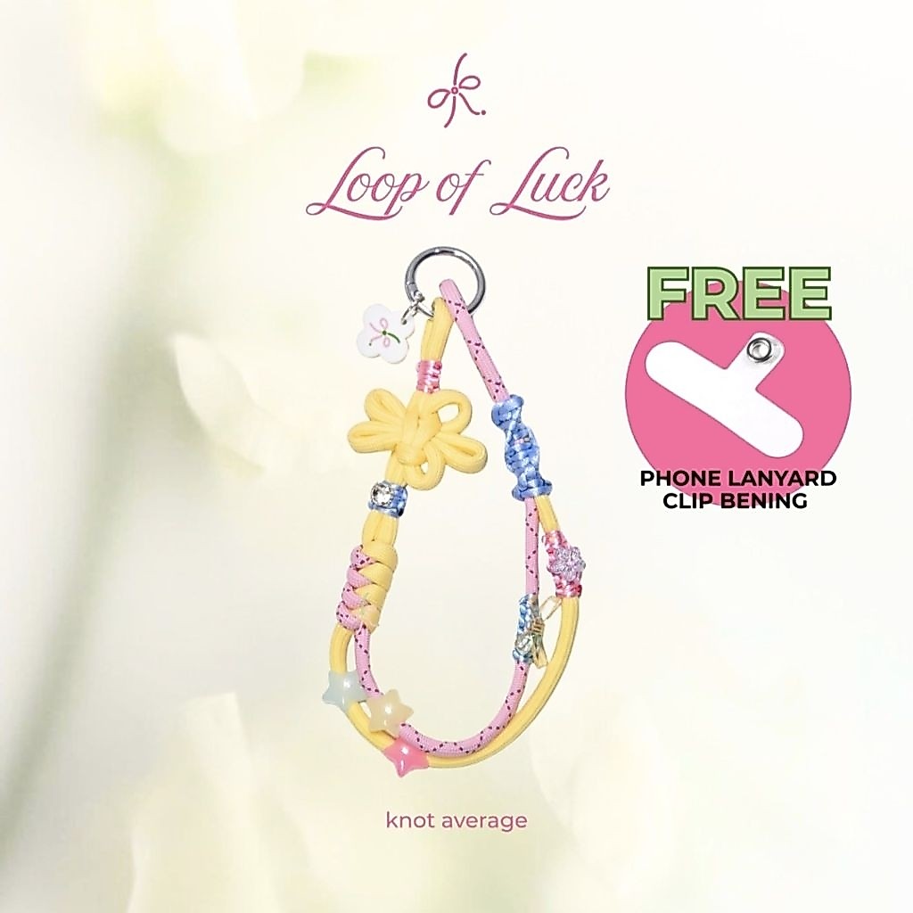 HP GANTUNGAN [KNOT AVAGE] LOOP OF LUCK: PHONE STRAP - สายนาฬิกา Paracord Charm | ที่วางโทรศัพท์มือถือ - อุปกรณ์เสริมโทรศัพท์มือถือ - ทําด้วยมือ