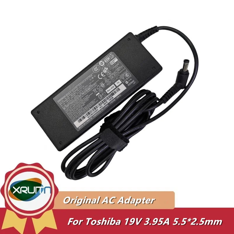 Original 19V 3.95A 75W อะแดปเตอร์ AC Adaptor สําหรับ Toshiba แล็ปท็อป PA3468U-1ACA PA3468E-1AC3 PA-1
