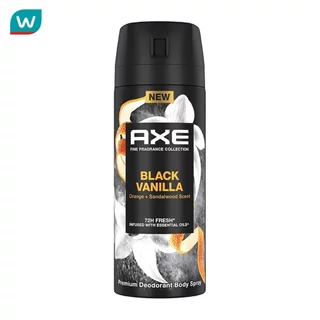 Axe แอ๊กซ์ ดีโอโดแรนท์ บอดี้ สเปรย์ แบล็ค วานิลลา พรีเมี่ยม 135 มล. ลดเหงื่อระงับกลิ่นกาย