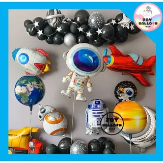 ลูกโป่งฟอยล์นักบินอวกาศ (ส่งเร็วจากกรุงเทพ) จรวด จานบิน Star Wars ตกแต่งงานวันเกิด ปาร์ตี้ ปีใหม่