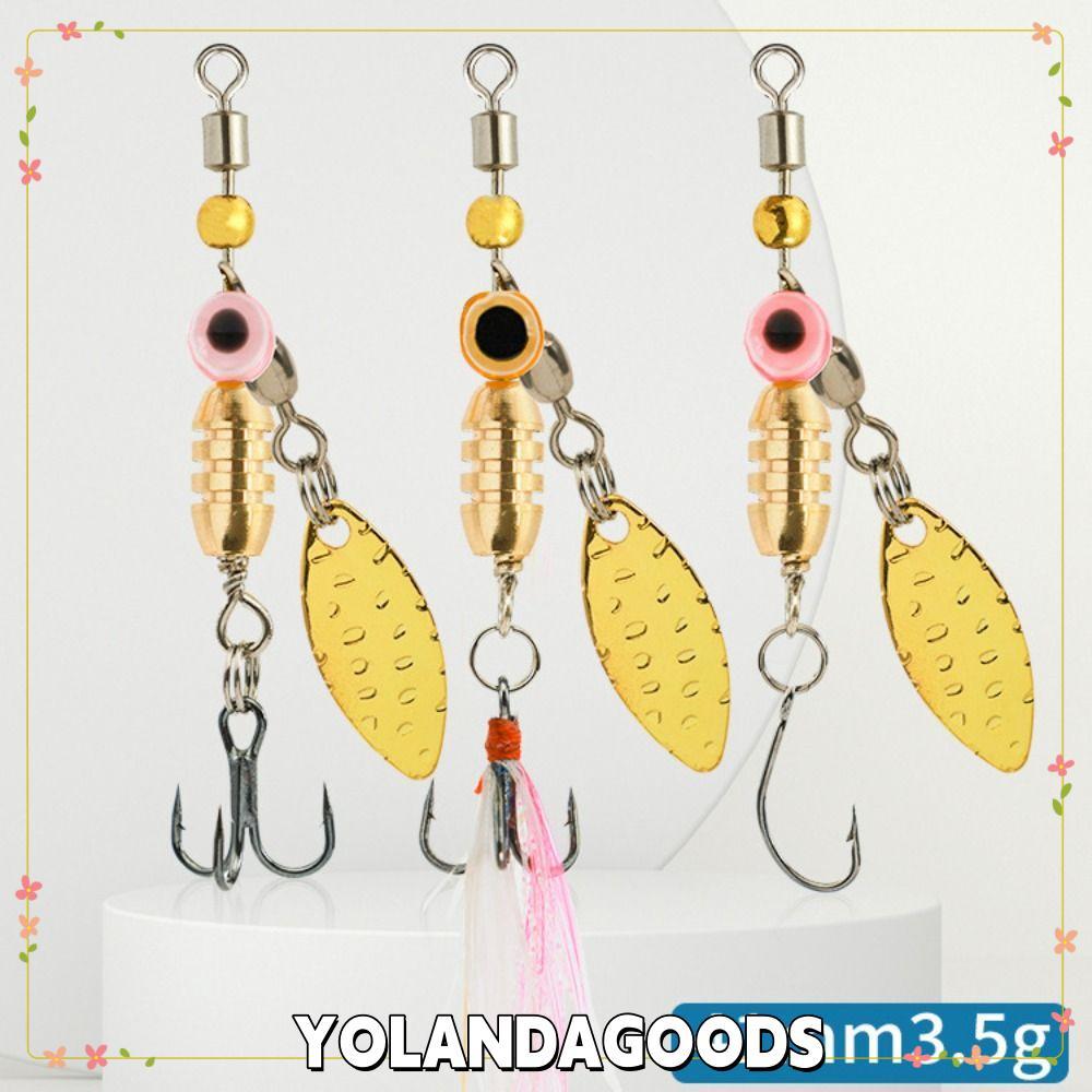 YOLANDAGOODS1 โลหะ VIB Lure, Sinking Long Cast Lure หมุน Spinner เลื่อม, เหยื่อตกปลา 3.5g โลหะน้ําลึ