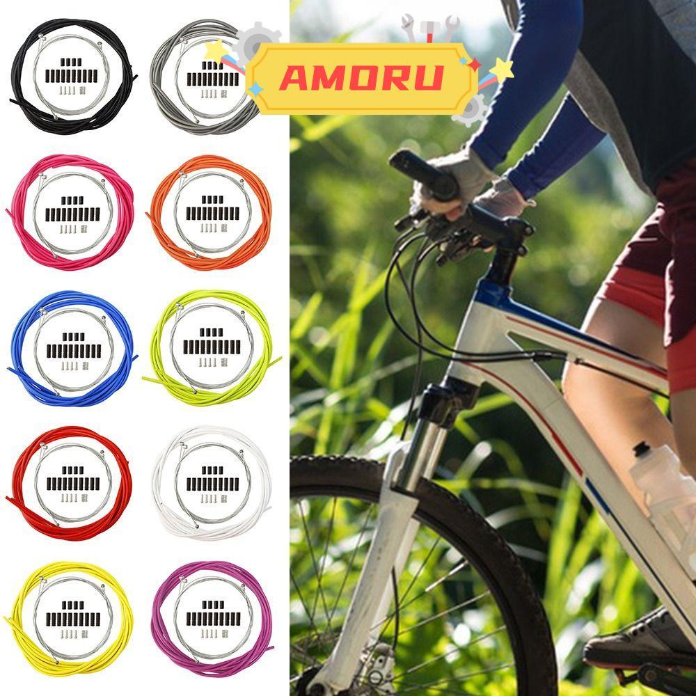 AMOR12U7 จักรยานเบรค/Shift Line, Multicolor Tube Line ท่อ MTB จักรยาน Derailleur Wire, Universal เปล