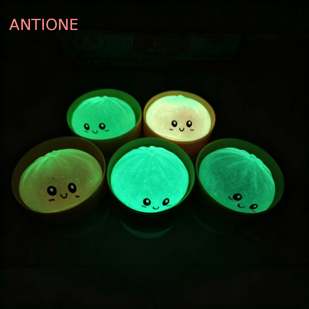 ANTIONE Squishy Dumpling, Noctilucent ช้า Rebound Dumpling Squishy ของเล่น, Creative Luminous Pinch น่ารัก Soft Sensory Fidget Ball ของขวัญเด็ก