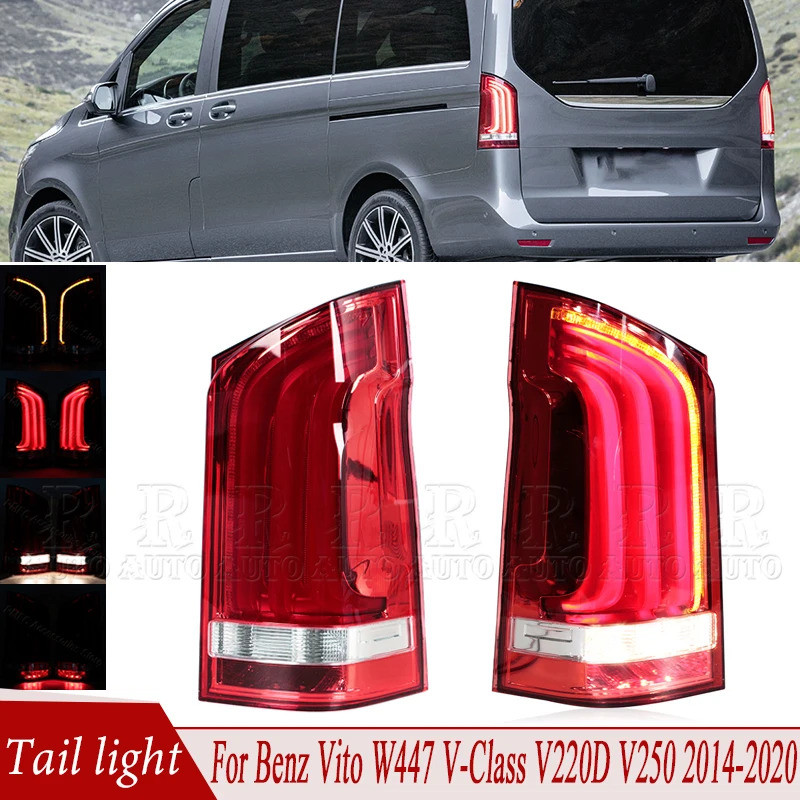 ไฟท้ายไฟท้ายไฟเบรกเลี้ยวท้ายประกอบ A4478200064 สําหรับ Benz Vito W447 V-Class V220D V250 2014-2020