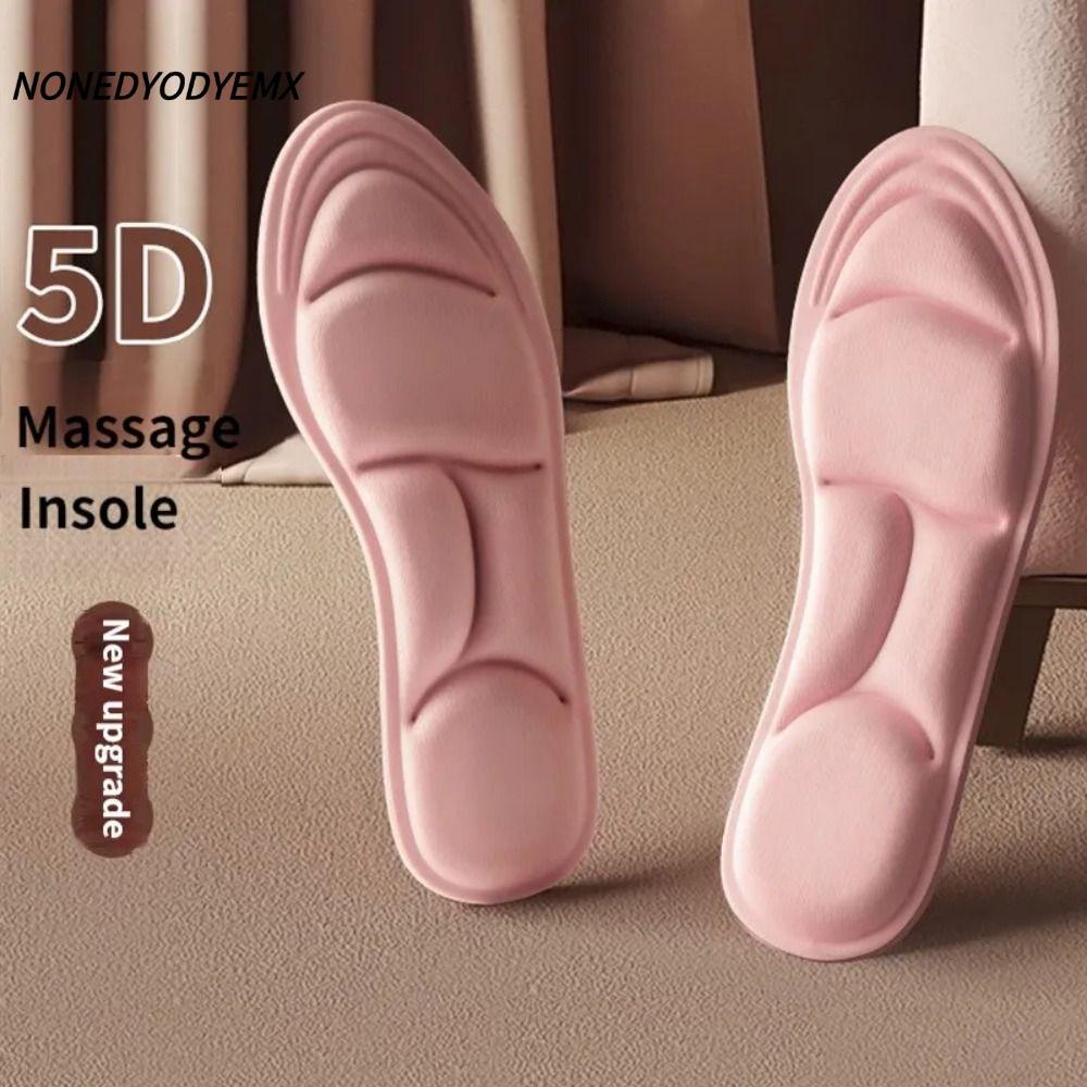 NONEDYOMX Running Insoles, Breathable Memory Foam 5D Sport Insoles, คุณภาพสูงระงับกลิ่นกายนวด Feet C