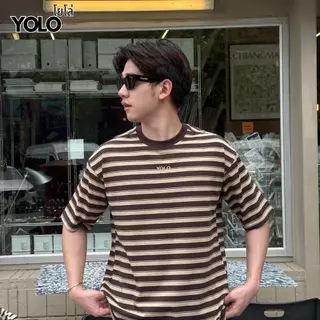 YOLO เสื้อยืด OVERSIZE เสื้อยืดโอเวอร์ไซส์ เสื้อคอตตอน คอกลม Y2660