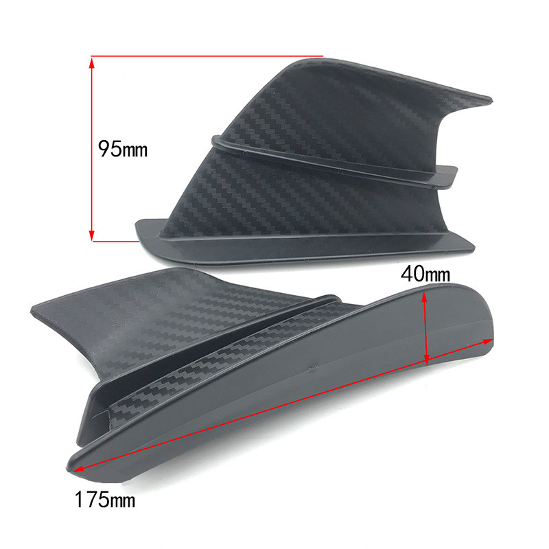 เหมาะสําหรับ Yamaha YZF R1/R3/R6/R15/R25 Body Fixed WIND Wing ด้านข้าง WIND Wing Deflector อุปกรณ์เส