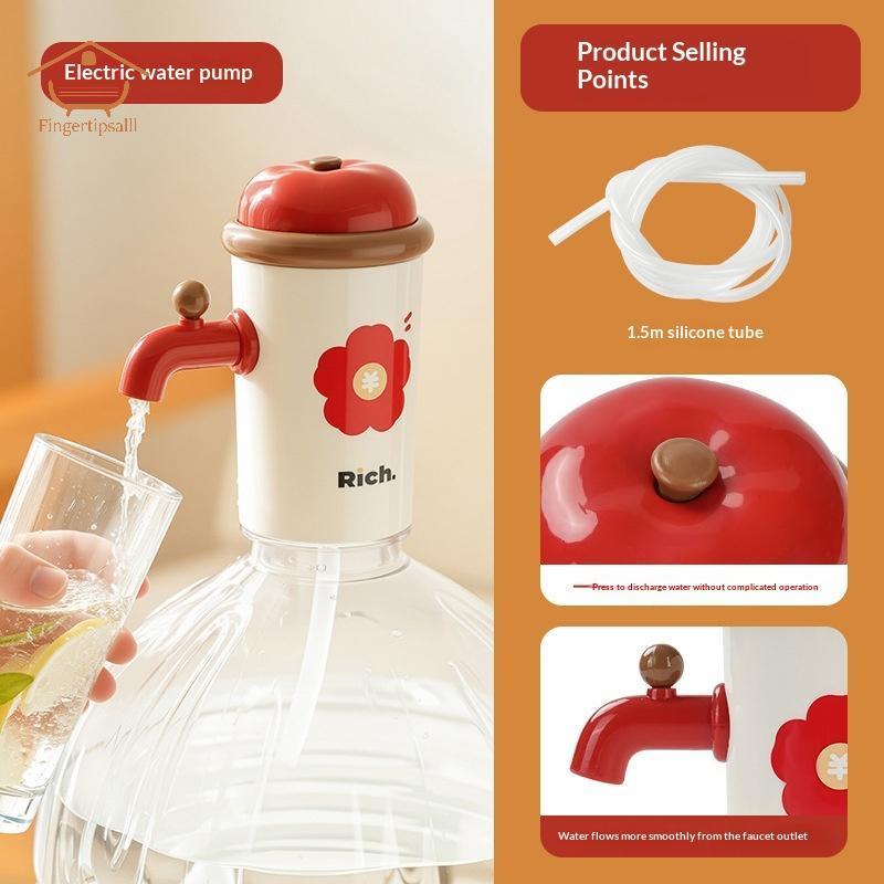 FIN ปั๊มน้ําไฟฟ้า Universal Fit อัตโนมัติ 5 แกลลอน USB ชาร์จตู้สําหรับ Home Picnic Office TH