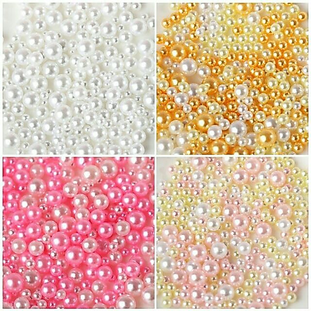 🇹🇭มุกติดเล็บ  คละขนาด 2-8 มม. มี 4 สีให้เลือก