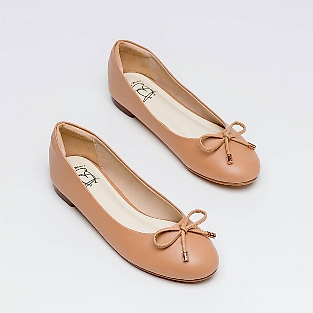 Premium Mary Flats : Latte