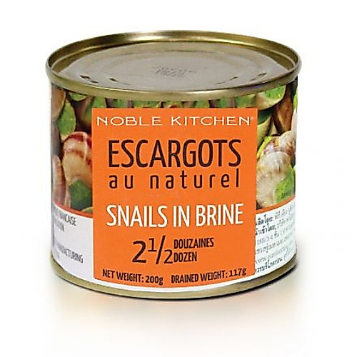 โนเบิ้ลคิชเช่น หอยทากธรรมชาติในน้ำเกลือ 200 กรัม - Noble Kitchen Escargots Snails Natural in Brine 200g