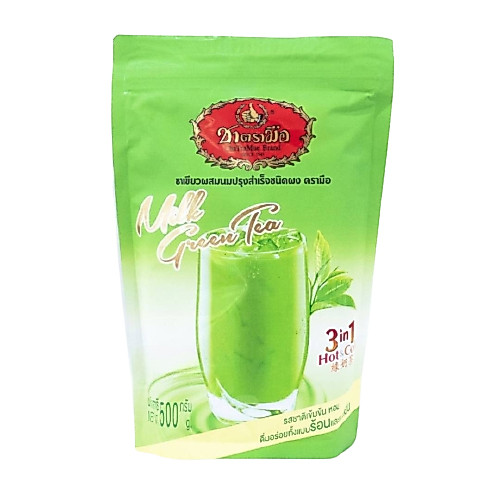 ชาตรามือ ชาเขียวนม 3in1 500g. หยกออนไลน์