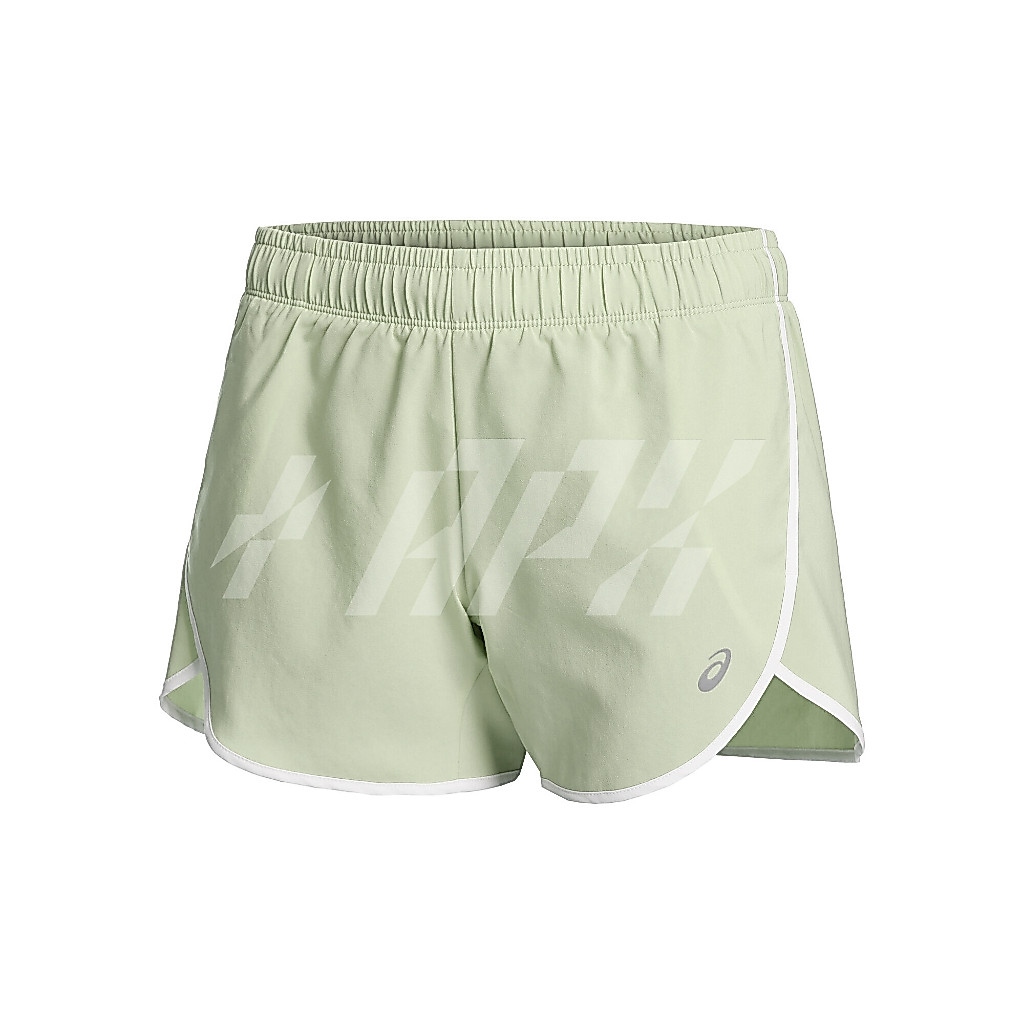 Asics กางเกงวิ่งผู้หญิง Icon 4in Short | Whisper Green ( 2012C820-300 )