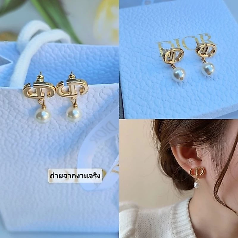 ต่างหูแฟชั่นออริ navy สแตนเลสแท้ ไม่ลอก ไม่ดำ มาพร้อมอปก.ครบเซ็ต สวยหรู ดูดี