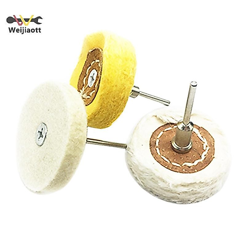 Weijiaott 50 มม.ล้อขัดผ้า Buffing ล้อทองเงินเครื่องประดับกระจก Polish Pad สําหรับเครื่องบดเครื่องมืออุปกรณ์เสริม TH