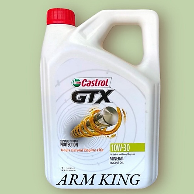 น้ํามันเครื่อง CASTROL GTX 10w30 - 3Liter