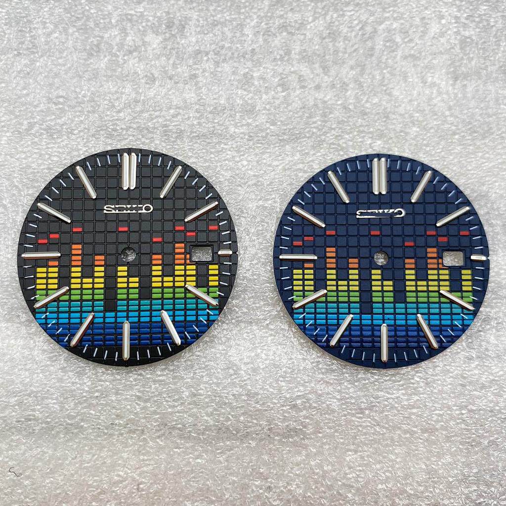 [Dial Accessories 5] 31.8mm Dial Music Symbol Modified Farm Oak Dial Green Luminous เหมาะสําหรับ nh3