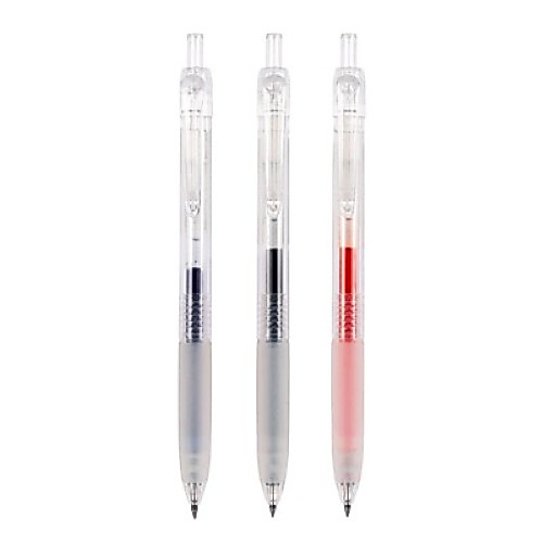 HOMU ปากกาหมึกเจล 0.5 มม.คละสี (3ด้าม) Powey Crystal