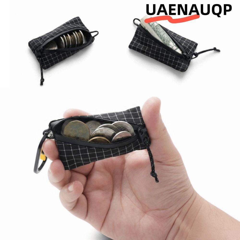 UAENAUQP Trail กระเป๋าเหรียญ,ซิป EDC ผู้ถือ Ultralight เหรียญกระเป๋า,คุณภาพสูง Ultralight 5.8g D-Ring MINI ขนาด MINI กระเป๋าเหรียญ Backpacking