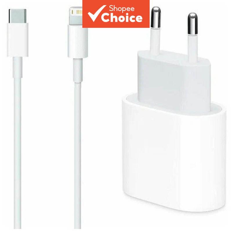 6/10 ชุด อะแดปเตอร์ชาร์จไอโฟน 20W PD USB-C พร้อมสาย สําหรับ i14 13 12 11