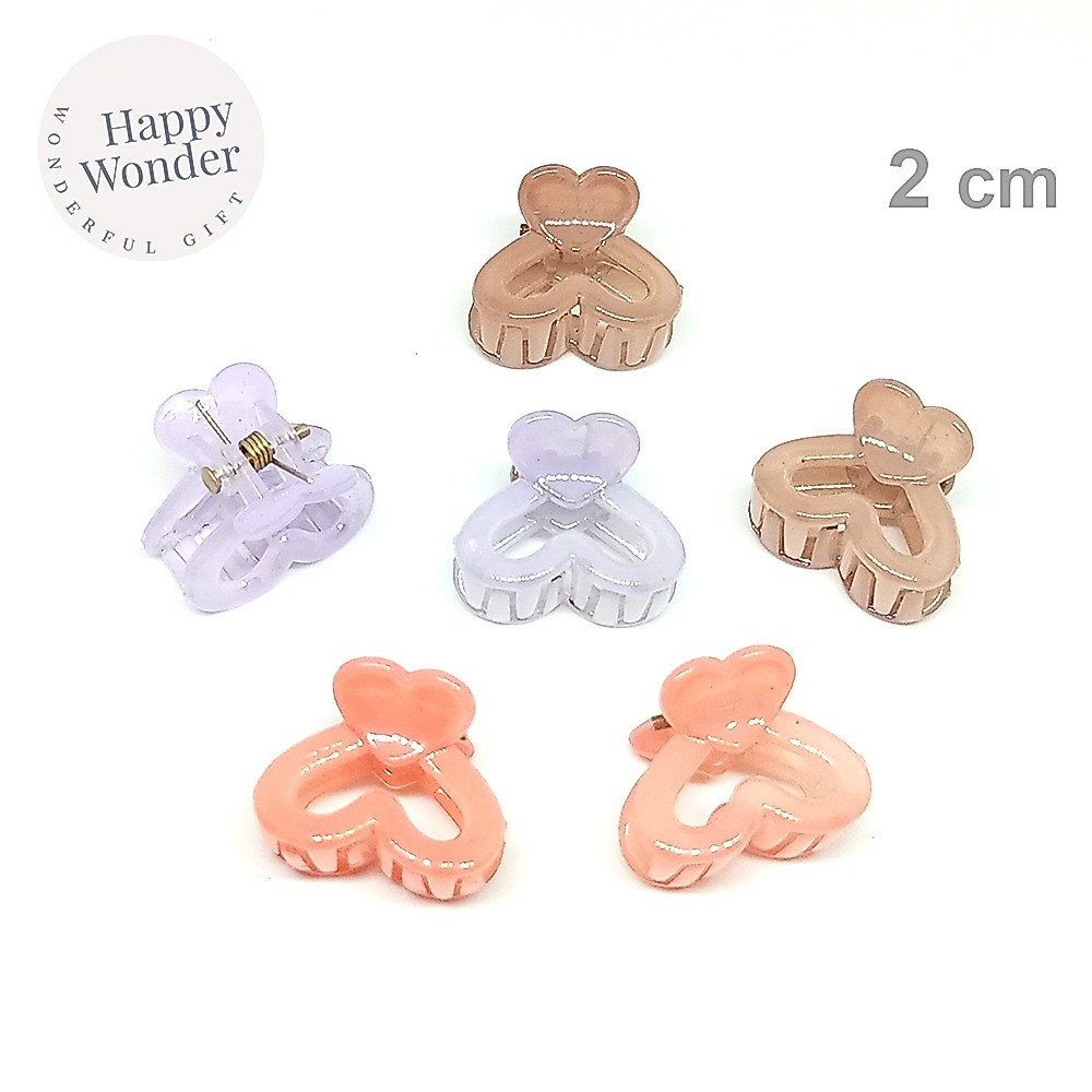 2 ชิ้น กิ๊บติดผมคู่ ตัวเล็กน่ารักๆ 2 cm หนีบปอยผม หนีบข้าง น้ำหนักเบามาก