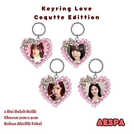 AESPA พวงกุญแจ Coquette / AESPA พวงกุญแจพวงกุญแจ Gantungan Kunci AESPA - Karina
