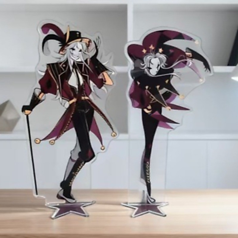 The Freak Circus อะนิเมะ Action Figure Plerrot เครื่องประดับอุปกรณ์เสริมตุ๊กตาอะคริลิคประณีตบทความตกแต่งของขวัญของเล่น