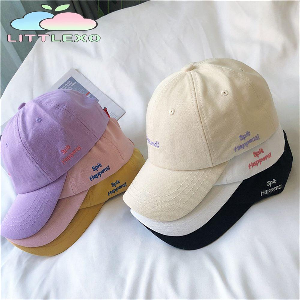 LITTLEX Sunscreen Hat หมวกคู่รักแฟชั่นเกาหลี Student Peaked Cap Sunhat