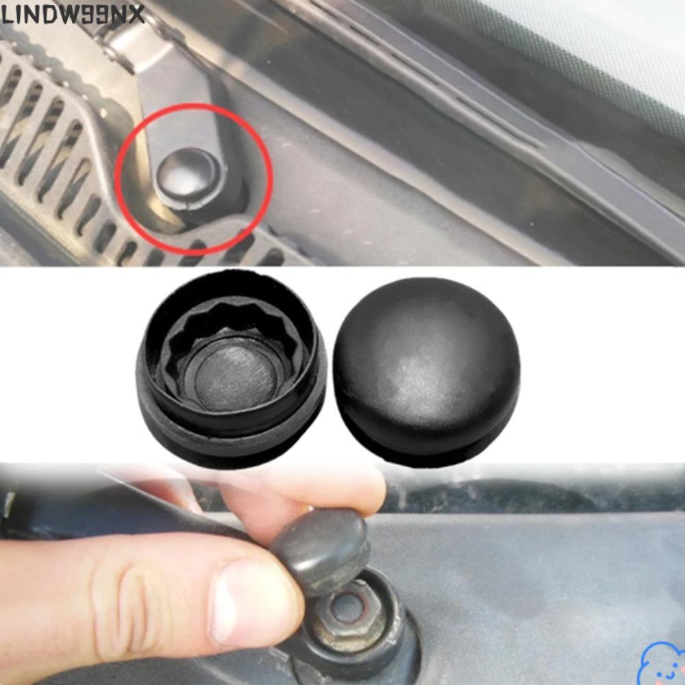 LINDW99NX ผ้าคลุมแขนปัดน้ําฝน 4 ชิ้น, ผ้าคลุมปัดน้ําฝนพลาสติกที่ทนทาน, 13395543 955203005 ฝาครอบป้อง