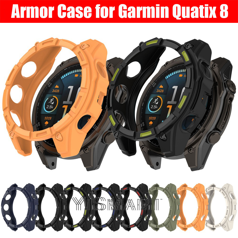 ฝาครอบป้องกันสําหรับ Garmin Quatix 8 51 มม.47 มม.เคสกันชน TPU แบบนุ่มสําหรับอุปกรณ์เสริม Quatix8