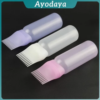 Ayo ขวดย้อมสีผม พร้อมแปรง ขนาด 170 มล. สําหรับร้านทําสีผม ตัวขวดมีสเกล Hair dye bottle