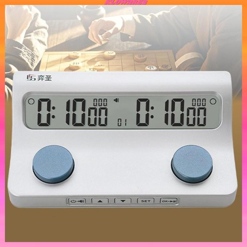 [Kloware2] Digital Timer Schachtimer Compact Count Up Schachwatch Sachable for Chess Games Party Che