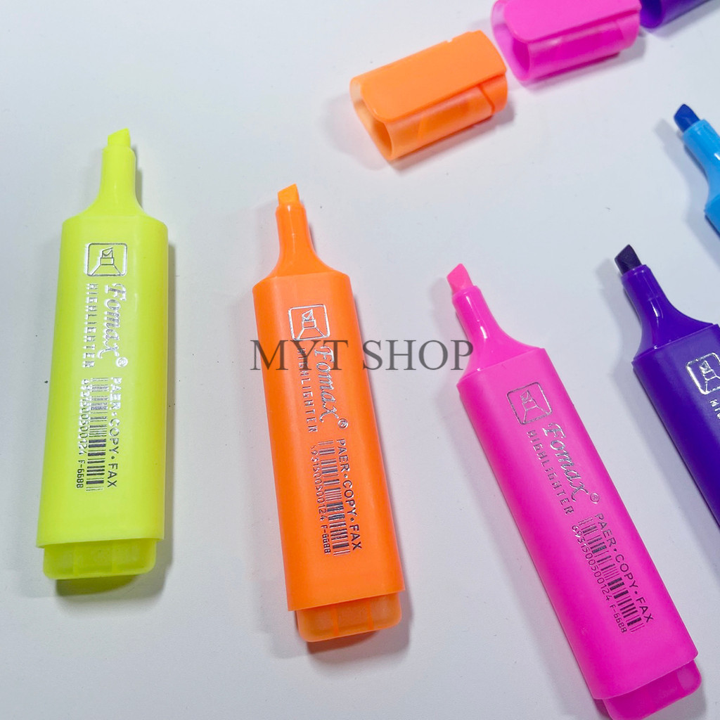 ปากกาเน้นข้อความ สีสวยคมชัด สีพาสเทล แห้งเร็ว ไฮไลท์ มีให้เลือก 6สี อุปกรณ์เครื่องเขียน สินค้าพร้อมส่งที่ไทย