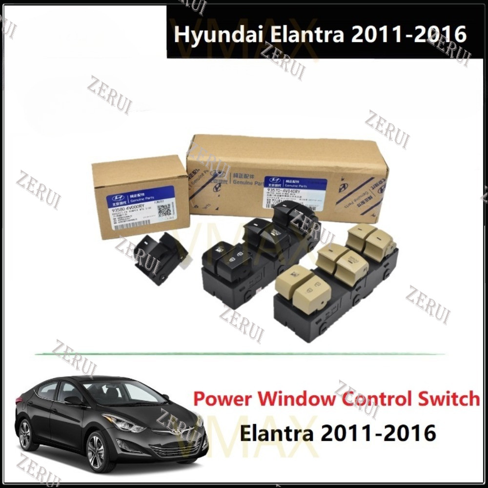 ZR สําหรับ Hyundai Elantra Power หน้าต่างสวิทช์ควบคุม Glass Lifter ปุ่มสําหรับ Hyundai Elantra 2011 