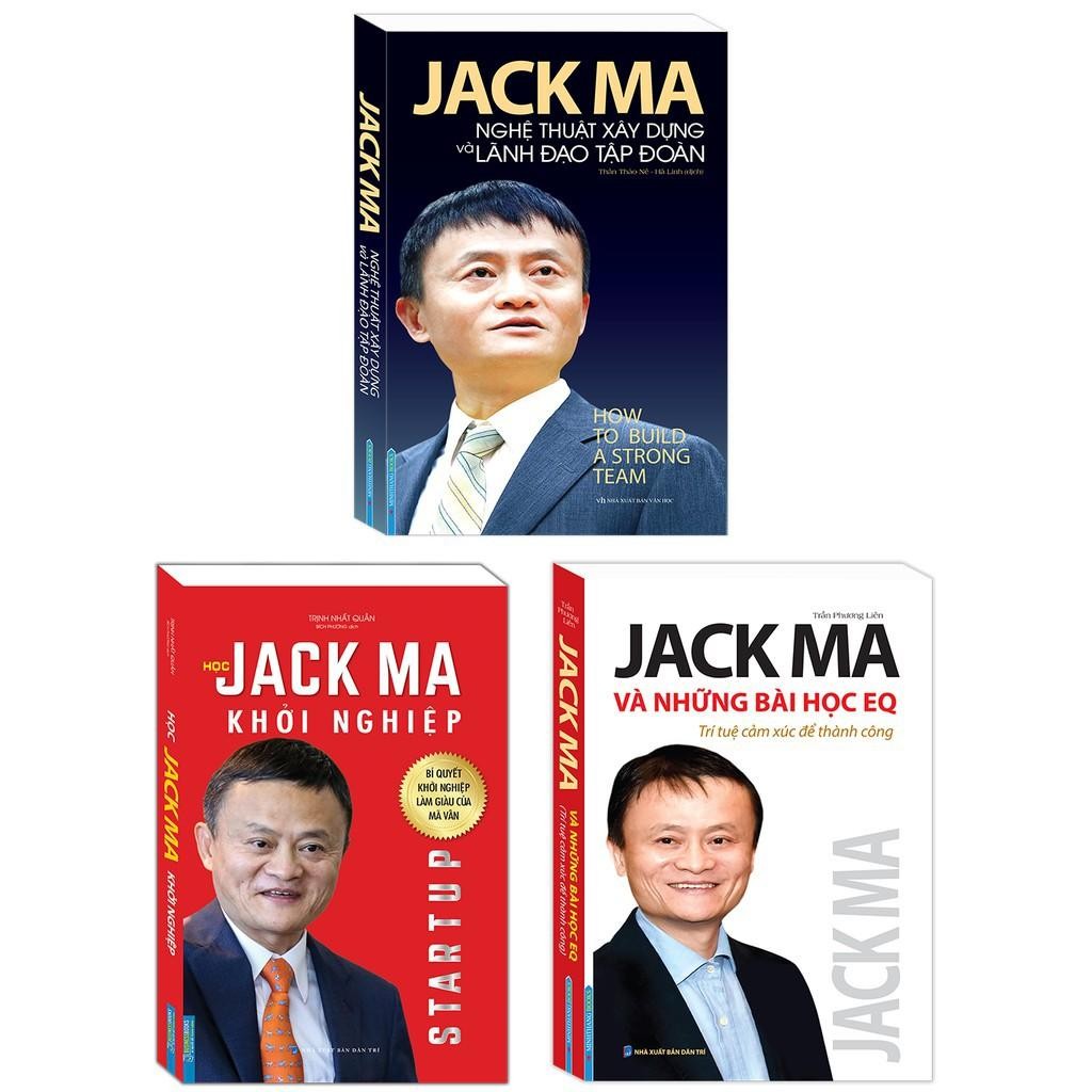 หนังสือ - Learning Jack Ma เริ่มต้นธุรกิจ + Jack Ma และ EQ Lessons + ศิลปะแห่งอาคารและนํากลุ่ม - Com