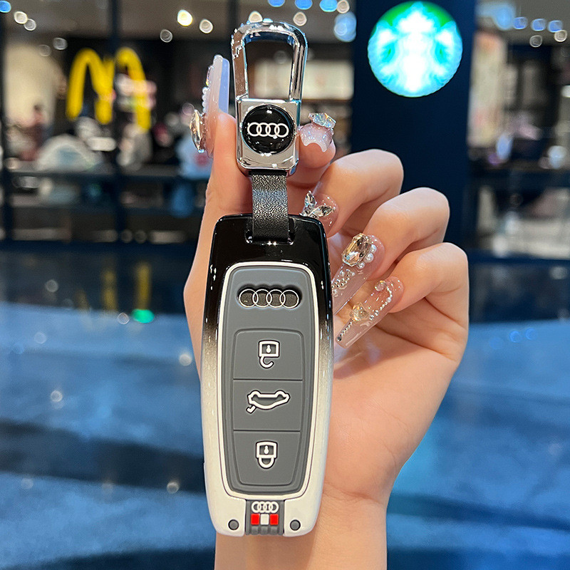 ฝาครอบกุญแจ Audi A6L 2024 Gradient a8 เฉพาะ a7l รวมทุกอย่างใหม่ q7 พวงกุญแจรถ q6 กระเป๋า q8 เปลือก 2
