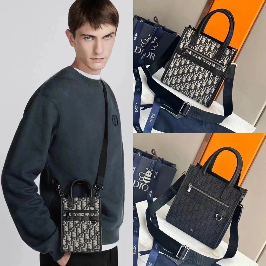 Dior 24 Early Spring Mens Clothing Series New Style Safari North-Three Mini Handbag Mens Handbag Tot